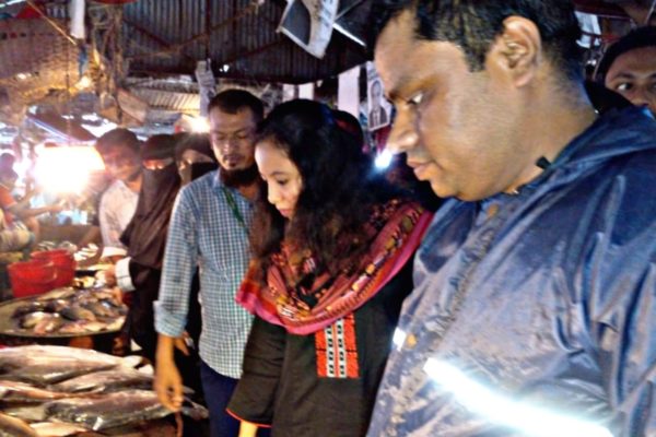কালীগঞ্জের মাছ বাজারে ভ্রাম্যমান আদালতের অভিযান, একজনকে অর্থদন্ড